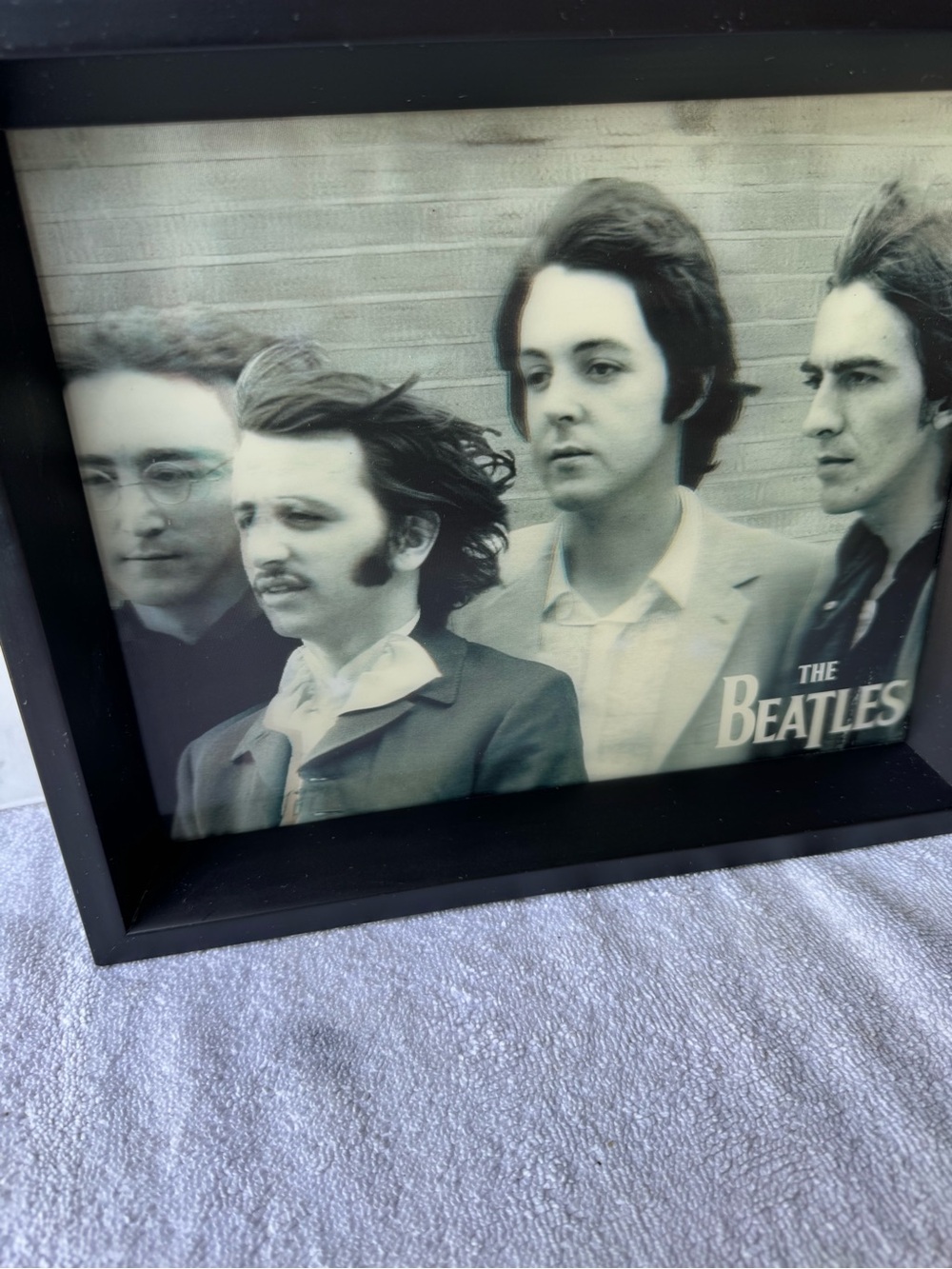 The Beatles 3D Hologram Photo in Box Frame Picture 11x9x2 inches